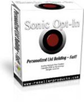 Product picture Sonic Opt-in  List Building Software