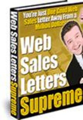 Product picture Web Sales Letters Supreme