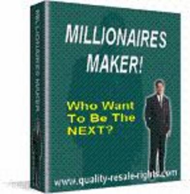 Product picture The Millionaire Makers