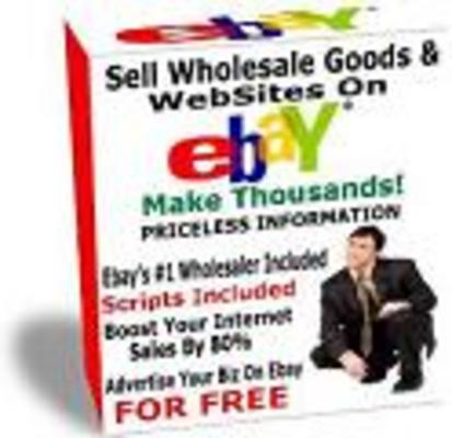 Product picture Sell Wholesale Goods & Websites On eBay