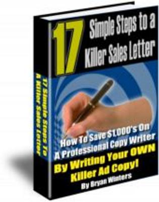 Product picture Steps To a Killer Sales Letter