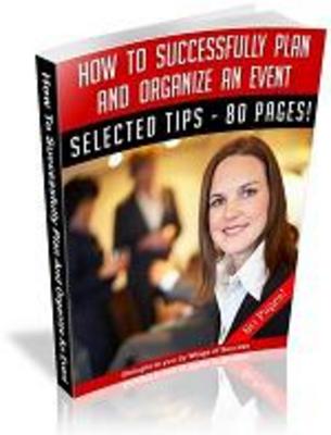 Product picture Successfully Plan and Organize an Event