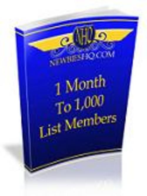 Product picture 1 Month To 1,000 List Members