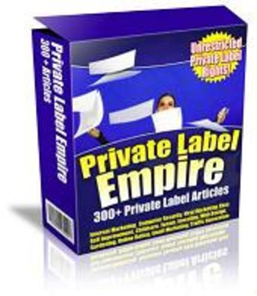 Product picture Private Label Empire (300+ PLR Articles)
