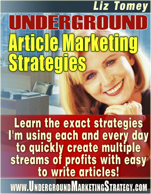 Product picture Underground Article Marketing Strategies