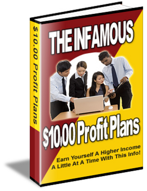 Product picture Infamous Ten Dollar Profit Plans