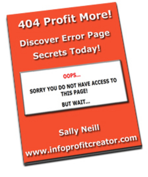 Product picture Profit More From Error Pages
