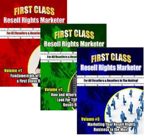 Product picture First Class Resell Rights Marketer Package