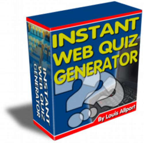 Product picture Instant Web Quiz Generator