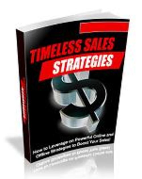 Product picture Timeless Sales Strategies